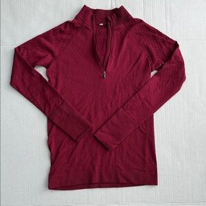 Lululemon Athletica Burgundy Quarter Zip